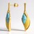 Orecchini in argento con Ambra Milky Baltica (dagen)