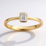 Anello in oro con Diamante SI1 (H) (CIRARI)