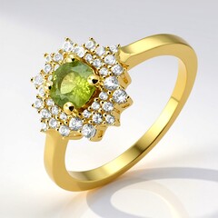 Anello in argento con Idocrasio
