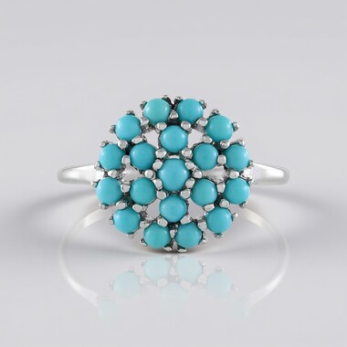 Bague en argent et Turquoise Sleeping Beauty