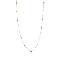 Collana in oro con Diamante Champagne I2 (de Melo)