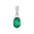 Green Onyx Silver Pendant
