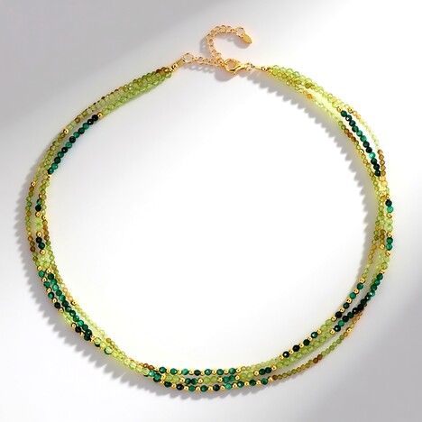 Collana in argento con Peridoto (Riya)