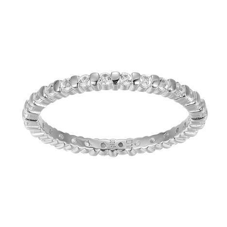 Anello in argento con Topazio Bianco