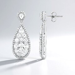 Orecchini in argento con Zircone (de Melo Essence)