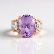 Anillo en plata con Amatista Rosa de Francia (Gems en Vogue)