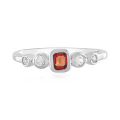 Bague en argent et Rubis de Tanzanie (Adela Silber)