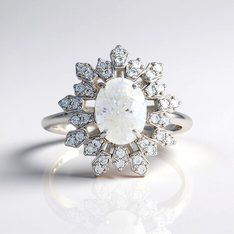 Anello in argento con Zircone (Adela Silber)