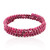 Mozambique Ruby Steel Bangle (Riya)