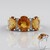 Anello in argento con Citrino Madeira (de Melo Essence)