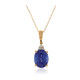 Collier en or et Tanzanite AAA (CIRARI)