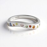 Anello in argento con Zaffiro Blu
