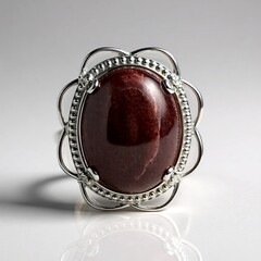 Anello in argento con Thulite