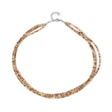 Collar en plata con Zircón champán