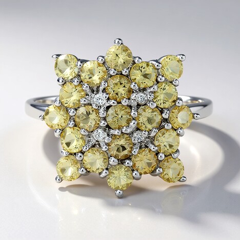 Anello in argento con Topazio Imperiale