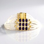 Bracciale in argento con Ametista (KM by Juwelo)