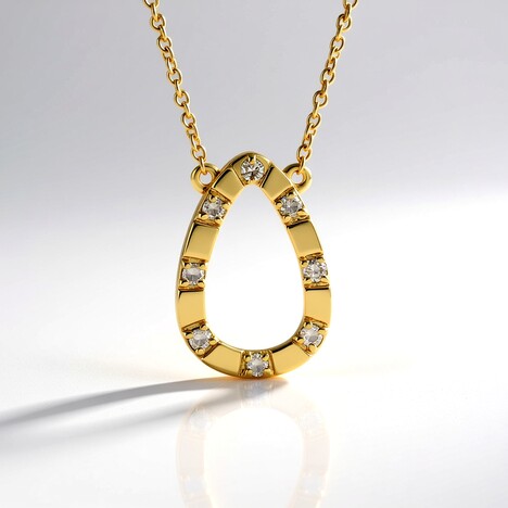 Collana in argento con Diamante Champagne I2 (de Melo Essence)