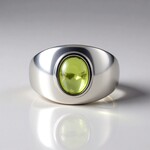 Anello in argento con Peridoto Arizona