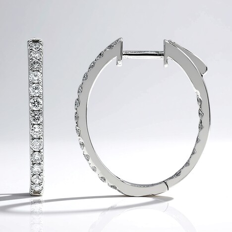 Orecchini in oro con Diamante I1 (H) (CIRARI)