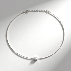 Collana in argento con Topazio Bianco (Adela Silber)