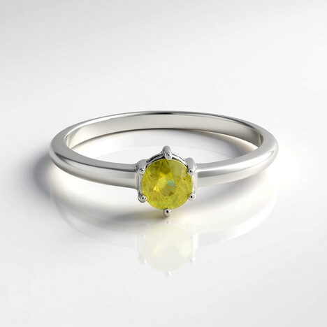 Anello in argento con Sfene