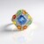 Anello in argento con Fluorite Cangiante