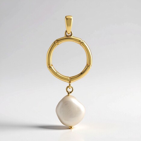 Ciondolo in argento con Perla di Acqua Dolce (TPC)