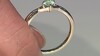 Gouden ring met een Paraiba kleurige smaragd
