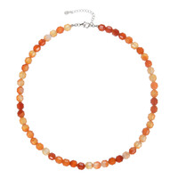 Collier en argent et Cornaline