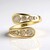 Anello in oro con Diamante Champagne I2 (de Melo Gold)