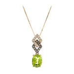 Dashihe-Peridot-Goldhalskette