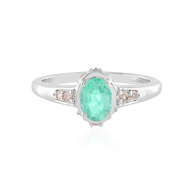 Anello in argento con Smeraldo Russo