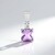 Ciondolo in argento con Ametista Rose de France