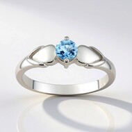 Anello in argento con Acquamarina del Mozambico (Pallanova)