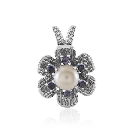 Ciondolo in argento con Perla d'Acqua Dolce Bianca