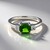 Anello in argento con Diopside Russo