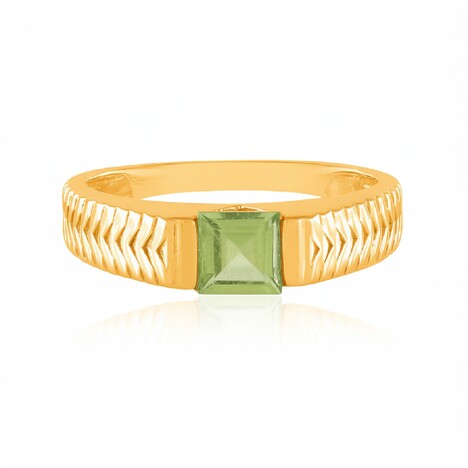 Zilveren ring met een peridoot (de Melo Essence)