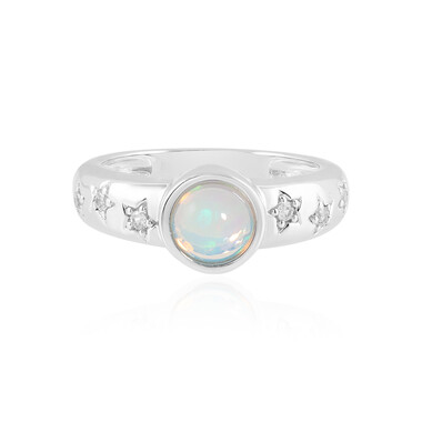 Bague en argent et Opale Welo