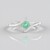 Anello in argento con Smeraldo Russo