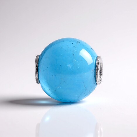 Ciondolo in argento con Quarzo Blu (MONOSONO COLLECTION)