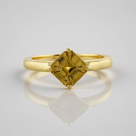 Anello in argento con Zircone Giallo