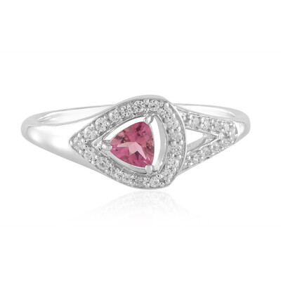 Anello in argento con Tormalina Rosa Nigeriana