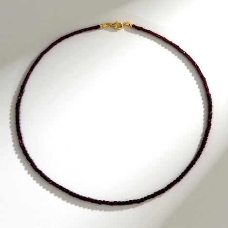 Collana in argento con Granato Mozambico