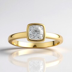 Anello in oro con Diamante SI1 (G) (Annette)
