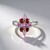 Anello in argento con Zaffiro Tramonto