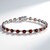 Bracelet en argent et Grenat du Mozambique