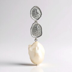 Ciondolo in argento con Perla d'Acqua Dolce Bianca