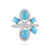 Anillo en plata con Turquesa bella durmiente
