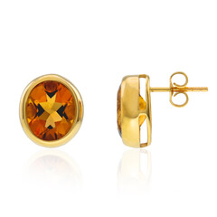 Skapolith-Goldohrringe