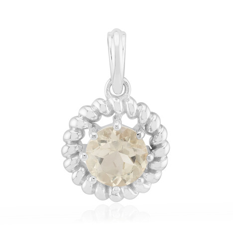 Colgante en plata con Piedra del sol de Oregón